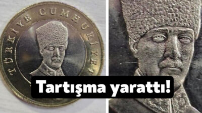 Cumhuriyet'in 100. yıl dönümü için basılarak tedavüle giren 5 lira