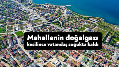 Kocaeli'nin Başiskele ilçesinde bir mahallenin tamamında doğalgazın kesilmesi vatandaşların tepkisine