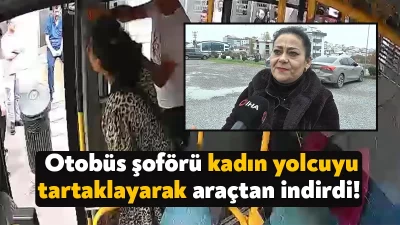 Kocaeli'nin Gebze ilçesinde 3 dakika bekleme süresi olduğunu söyleyerek otobüsü