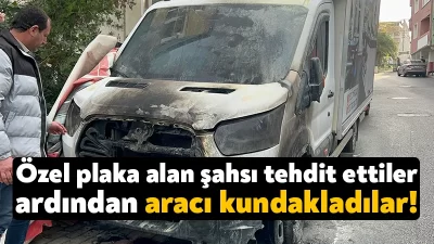 Kocaeli'nin Gebze ilçesinde özel plaka alan şahıs, "plakayı sök" uyarılarına