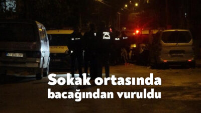 Kocaeli'nin Körfez ilçesinde bir kişi sokak ortasında bacağından vuruldu. Polis,