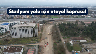 Büyükşehir’in Alikahya Stadyum Bağlantı Yolu Projesinde TEM köprüsü için fore