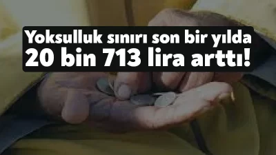 KAMU-AR araştırmasına göre, açlık sınırı 16 bin 483 TL’ye, yoksulluk