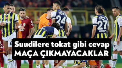 Suudi Arabistan'ın Atatürk'e sansür uygulama hadsizliği, Fenerbahçe ve Galatasaray yönetiminin