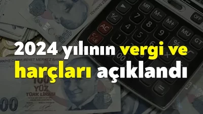 Yeni yıldan itibaren geçerli olmak üzere, bazı vergi ve harçlar