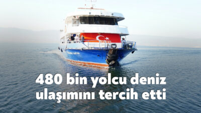 Kocaeli Büyükşehir Belediyesi, deniz ulaşımında 2023 yılında 1 yılda 480