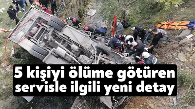 Kocaeli'nin Gebze ilçesinde bir kadın ve 4 öğrencinin hayatını kaybettiği,