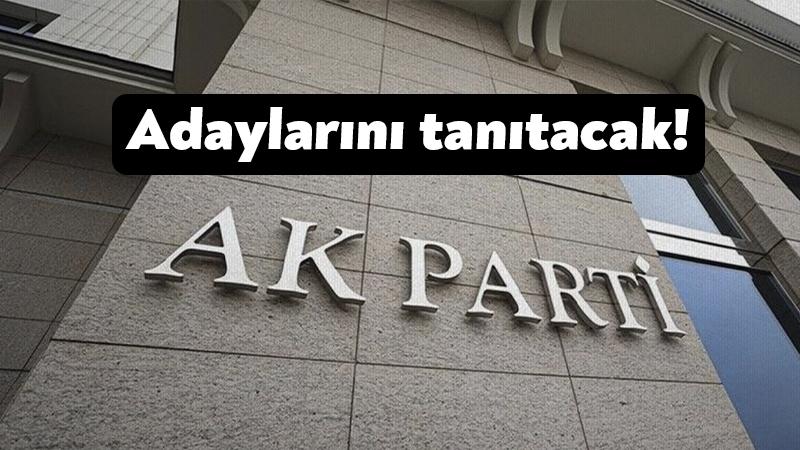 AK Parti’de aday tanıtımı bugün