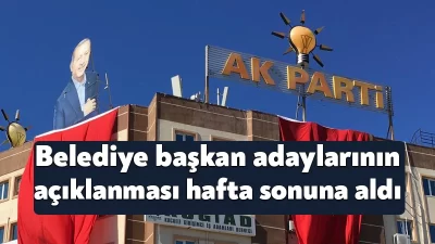 AK Parti’de ilçe belediye başkan adaylarının açıklanması için heyecanlı bekleyiş