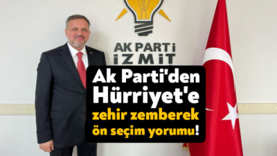 AK Parti İzmit İlçe Başkanı Halil Güngör Dokuzlar, beş yıl