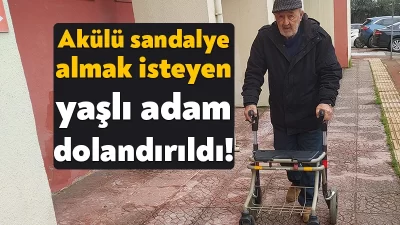 Kocaeli'de yaşayan 79 yaşındaki adam, yürümekte zorlandığı için akülü sandalye