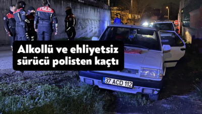 Kocaeli’de polisin ‘dur’ ihtarına uymayan alkollü ve ehliyetsiz sürücü, kovalamaca