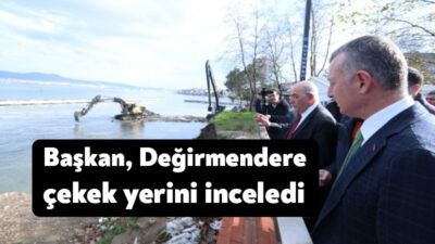 Kocaeli Büyükşehir Belediye Başkanı Tahir Büyükakın, Gölcük Değirmendere’de yapımına başladığı