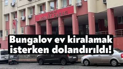 Kocaeli'de arkadaşlarıyla tatile gitmek için sosyal medya hesabından bungalov ev
