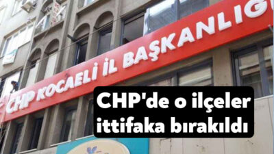 CHP MYK toplantısı bugün gerçekleştirildi. Kocaeli'de Başiskele, Dilovası ve Kandıra