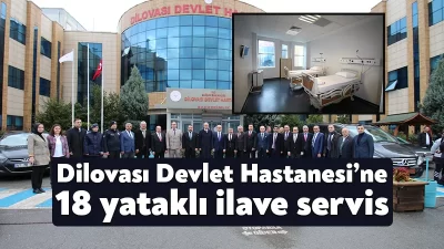 Dilovası Devlet Hastanesi’nde 18 yataklı ilave servis,  bugün hastane içerisinde