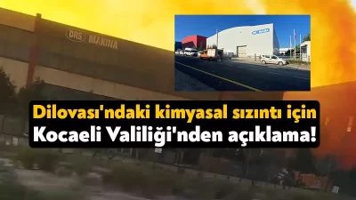 Kocaeli'nin Dilovası ilçesinde makine ve ekipman üretimi yapılan bir fabrikada