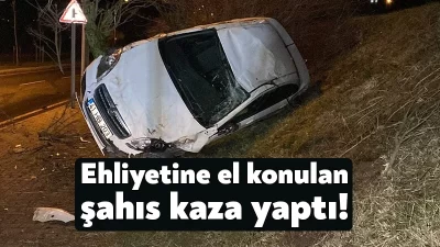Kocaeli'de kontrolden çıkan otomobil takla atarak ağaca çarptı. Kazada yaralanan