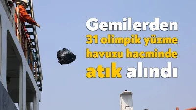 Kocaeli Büyükşehir ekipleri, 2023 yılında İzmit Körfezi’ne giren gemilerden, 31