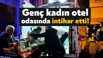 Kocaeli'nin İzmit ilçesinde bir otelin banyosunda iple asılı halde bulunan