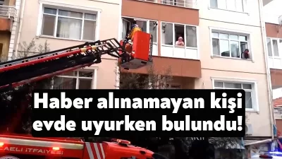 Kocaeli'nin Darıca ilçesinde itfaiye ekipleri, ihbar üzerine kendisinden haber alınamayan