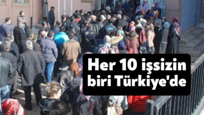 Türkiye, 38 ülkenin bulunduğu OECD’de yüzde 9’luk işsizlik oranıyla Şili