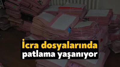 Son bir haftada icra dairelerine 155 bin 829, bir ayda
