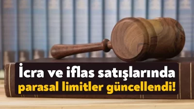 İcra ve İflâs kanunu uyarınca yapılacak satışların ilanlarına ilişkin parasal