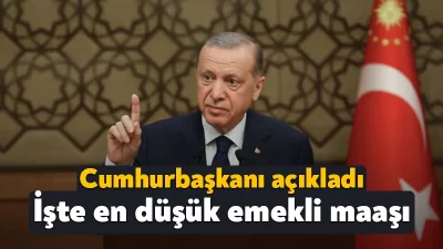 Cumhurbaşkanı Erdoğan, kabine toplantısının ardından yaptığı açıklamada, emekli maaşlarına yüzde