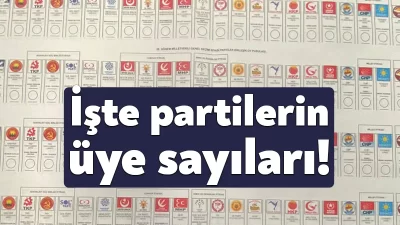 Yargıtay Cumhuriyet Başsavcılığı, yeni yılla birlikte siyasi partilerin üye sayılarını