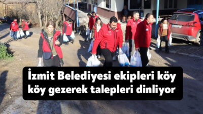 İzmit Belediyesi Çınar Ekibi, köy köy gezerek vatandaşların sorunlarını dinliyor,
