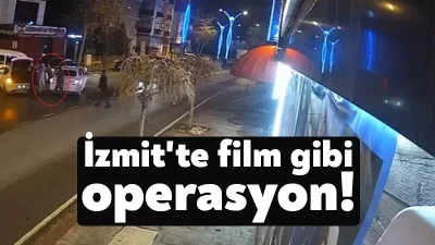 Kocaeli'nin İzmit ilçesinde jandarmanın peşlerinde olduğunu fark eden uyuşturucu satıcıları