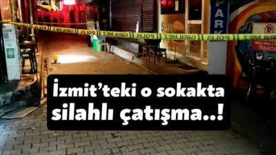 İzmit'te daha önce de bir kişinin öldürüldüğü sokakta yine silahlı