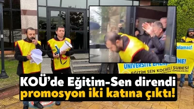 Eğitim Sen Kocaeli Şubesi, Kocaeli Üniversitesi’nde 30 bin TL’lik promosyona