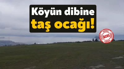 Karamürsel İlçesi, Dereköy Köyünde daha önce faaliyeti durdurulan taş ocağının