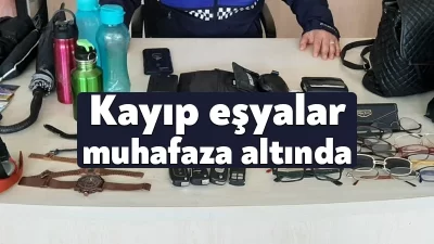 Kocaeli'de unutulan eşyalar, Zabıta Dairesi Başkanlığı'nda güvenli şekilde muhafaza ediliyor.