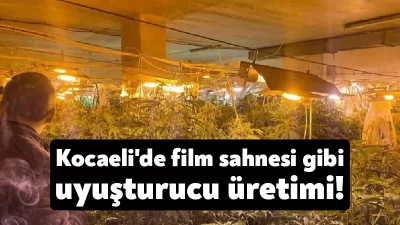 Kocaeli'nin Dilovası ilçesinde polis ekiplerince düzenlenen operasyonda, kullanılmayan bir iş