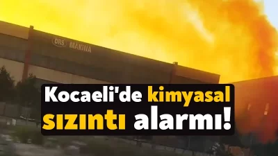Kocaeli'nin Dilovası ilçesinde makine ve ekipman üretimi yapılan bir fabrikada