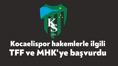 Kocaelispor, Manisa FK müsabakasında görevli orta hakem Mehmet Ali Özer,