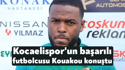 Kocaelispor’un 28 yaşındaki İsveçli forvet oyuncusu Christian Kouakou, "Merkez santrforda