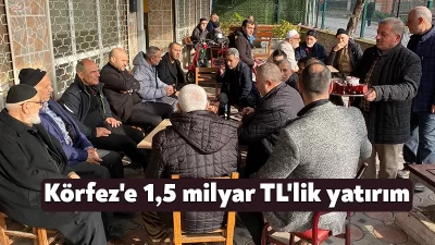 Hacı Osman Mahallesi'nde vatandaşlarla bir araya gelen Körfez Belediye Başkanı