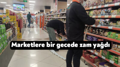 Marketlerde bir gecede peynirden yoğurda 700 üründe zam yapıldı. Süt
