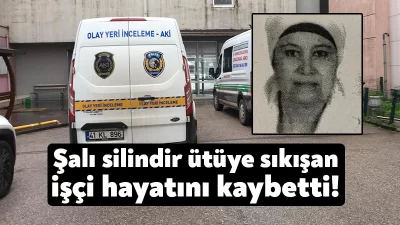 Kocaeli'de hastanede temizlik personeli olarak çalışan Nejla Çiftçioğlu, şalının silindir