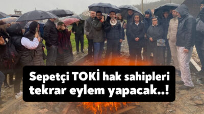 Biten kira sözleşmeleri nedeniyle mağduriyet yaşayan ve eylem yapan İzmit
