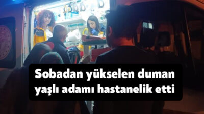 Kocaeli’nin Gebze ilçesinde gecekonduda ikamet eden yaşlı bir adam, sobadan