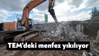 Köseköy Koridoru Alikahya Stadyum bağlantı yolu çalışmaları kapsamında TEM Otoyolu
