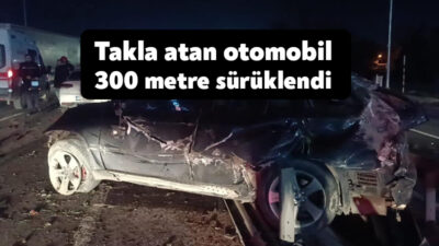 Kocaeli’nin Gebze ilçesinde seyir halindeki otomobile arkadan çarpan bir diğer