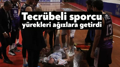 Kocaeli BŞB Kağıtspor oyuncusu Barboros Bozkurt, son çeyrekte yaptığı atış