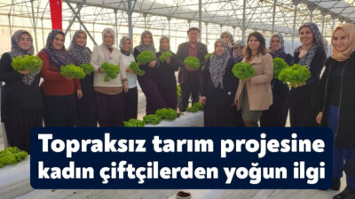 İzmit Ziraat Odası üyesi kadın çiftiler, Büyükşehir’in topraksız tarım sistemi