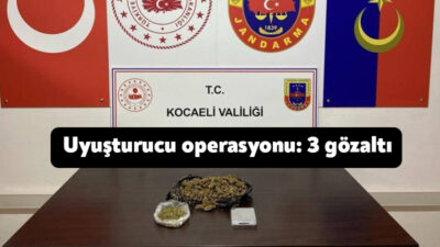 Kocaeli'nin Gebze ilçesinde yapılan operasyonda bir kilo 20 gram skunk,